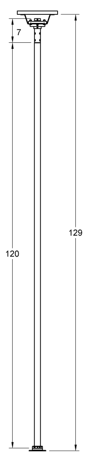 Permanent Pole Maximum Display Dimensions